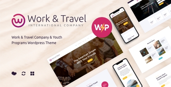 Work & Travel Company - Youth Programs Theme Logo